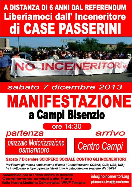 manifestazione 7 dicembre 2013+sciopero
