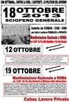 Lo sciopero generale del 18 ottobre 2013
