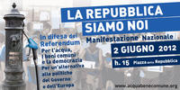 MANIFESTAZIONE NAZIONALE sabato 2 giugno ore 15, Roma piazza della Repubblica